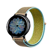 Samsung Galaxy Watch 40/42/44mm通用 尼龍織紋回環錶帶(錶帶寬度20mm)- 駝色