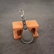 感應水滴型大樓晶片牛皮鑰匙皮套-多色任選  深灰色