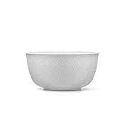 Lyngby Porcelæn Rhombe 菱紋 服務碗  （直徑 17.5cm、白）