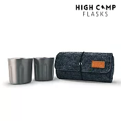 【High Camp Flasks】Tumbler 2入軟殼酒杯組 /Matte Gunmetal霧黑