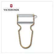 【VICTORINOX 瑞士維氏】REX Peeler金屬削皮器/腰果金(6.0900.81)