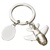 《REFLECTS》小飛機鑰匙圈(霧銀) | 吊飾 鎖匙圈