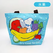 史努比SNOOPY 繽紛圖案外出手提袋 餐袋 便當袋 收納袋 購物袋 水果
