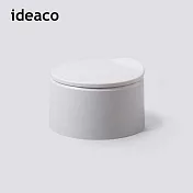 【日本ideaco】圓形桌邊按壓式垃圾桶-2.2L -灰