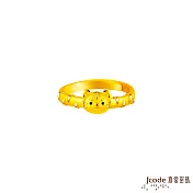 J’code真愛密碼金飾 如虎添翼黃金戒指