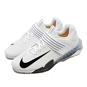 Nike 舉重鞋 Savaleos 男鞋 白 健身 訓練 重訓 穩定 支撐 透氣 運動鞋 CV5708-100 25.5cm WHITE/BLACK