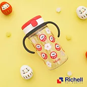 【Richell 利其爾】台日友好台灣限定版 LC 吸管水杯 320ml - 福氣翁