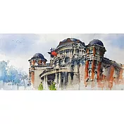 【玲廊滿藝】(阿力)余思瑩-監察院 56x25cm