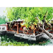 【玲廊滿藝】(阿力)余思瑩-方艦齋-戲台 24x18cm