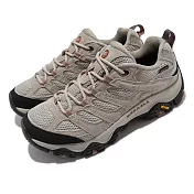 Merrell 戶外鞋 Moab 3 GTX 防水 真皮 女鞋 登山 越野 避震 支撐 耐磨 卡其 ML036326