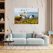 【御畫房】鶴舞 國家一級畫師手繪油畫60×90cm VF-13 (客製商品)