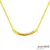 J’code真愛密碼金飾 愛笑的妳硬金項鍊