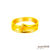 J’code真愛密碼金飾 長相廝守黃金男戒指