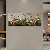 【御畫房】榮華富貴 國家一級畫師手繪油畫60×120cm VF-58 (客製商品)