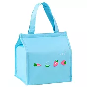 E.City_日系水果保溫野餐便當包 天藍