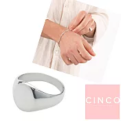 CINCO 葡萄牙精品 Giovanna ring 925純銀戒指 圓形素面戒指 5號