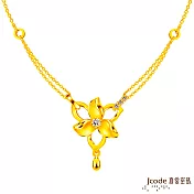 J’code真愛密碼金飾 小百合黃金項鍊