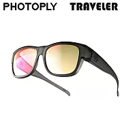 臺灣製PHOTOPLY夜視太陽眼鏡TRAVELER夜間眼鏡TR2-00N3(套式適近視眼鏡;抗眩光)適晚上開車少刺眼車大燈