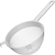 《KitchenCraft》輕巧可勾掛濾網 | 廚房料理濾網 濾網勺 濾網杓 - 白14.8cm