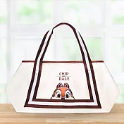 【Disney 迪士尼】迪士尼卡通造型手提袋（附贈斜背袋） 奇奇蒂蒂