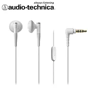 鐵三角 ATH-C200iS 智慧型手機用耳塞式耳機 白色