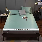 【巴芙洛】1800D碳光冰絲蓆床墊/雙人和雙人加大同一價格 水綠雙人加大