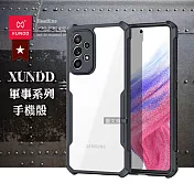 XUNDD 軍事防摔 三星 Samsung Galaxy A53 5G 鏡頭全包覆 清透保護殼 手機殼(夜幕黑)