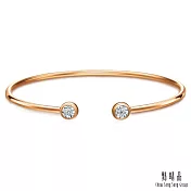 【點睛品】Daily Luxe  炫幻星光 18K金鑽石手鐲 玫瑰金