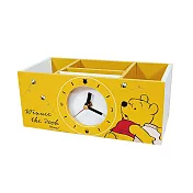 三麗鷗Sanrio x 迪士尼Disney 收納鐘 多功能收納置物時鐘 桌上收納 米奇/維尼/史迪奇/凱蒂貓 維尼