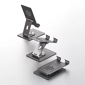 MOMAX摩米士 Fold Stand鋁合金旋轉折疊平板手機支架KH5 深空灰