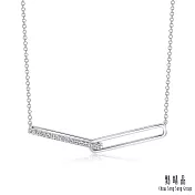 【點睛品】Daily Luxe 12分 環環相扣 18K金鑽石項鍊