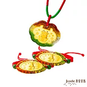 J’code真愛密碼金飾 黃金彌月禮盒-0.2錢 旺財牛