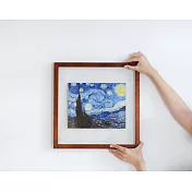 名畫雙面木框 Double-sided acrylic Frame 咖啡色 (達文西、秀拉、克林姆、慕夏)