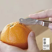 【家事問屋】日本製304不鏽鋼柑橘剝皮器(可輕鬆剝除水果皮)