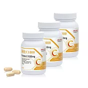 【Nutrimate 你滋美得】美國製維生素C1000+玫瑰果實plus錠(60錠/瓶)x3瓶