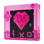 【英國T&K】越玩越靈巧 STEAM寶盒：LED 3D 克里托創意魔法片：紅色愛心和花園 台灣製造 3493