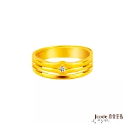 J’code真愛密碼金飾 愛的默契黃金男戒指