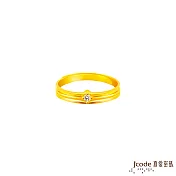 J’code真愛密碼金飾 愛的默契黃金女戒指