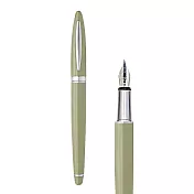 (免費客製化)HAPPYMT開心鋼筆銀夾 筆尖-F 薄青