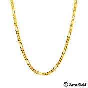 JoveGold漾金飾 美好日子黃金項鍊(約1.25錢)(約1.4尺/42cm)