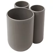 《Umbra》Touch3格牙刷架 | 牙刷放置架 收納架 - 棕灰