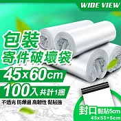 【WIDE VIEW】45x60cm包裝寄件破壞袋100入(4560-100)