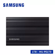 【贈桌上型吸塵器】SAMSUNG T7 Shield 移動固態硬碟 1TB 星空黑