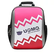 UNME-3276賽車風輕量後背書包 -桃紅