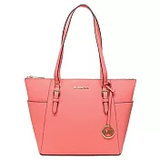 MICHAEL KORS 素面皮革手提肩背包-西袖粉