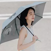 SOLOVE 輕巧口袋晴雨傘 深藍色
