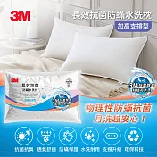 3M 長效抗菌防蹣水洗枕-加高支撐型