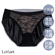 【Lofan 露蒂芬】雲彩 抗菌無痕小褲(CS2093-BLK) M 黑