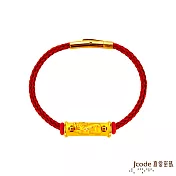 J’code真愛密碼金飾 包管一路富貴貔貅硬金/鋼編織手鍊