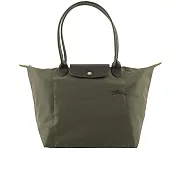 LONGCHAMP L號長把LE PLIAGE GREEN摺疊水餃包 (森林綠)